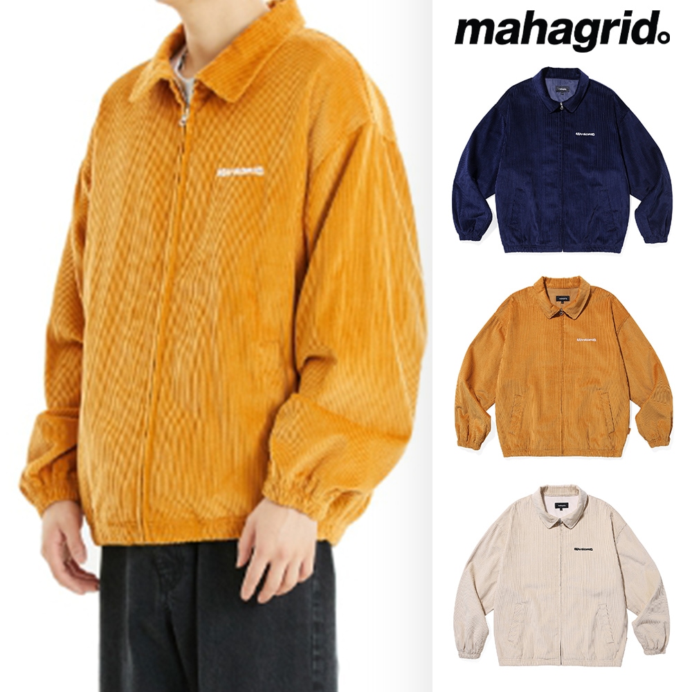 [mahagrid] CORDUROY HARRINGTON JACKET