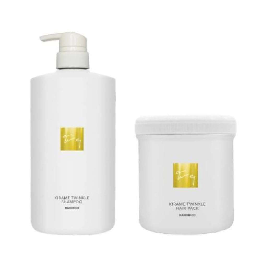 キラメトゥインクル シャンプー 1000ml ＋ ヘアパック 500g セット ＋オリジナルポケットティッシュ付き