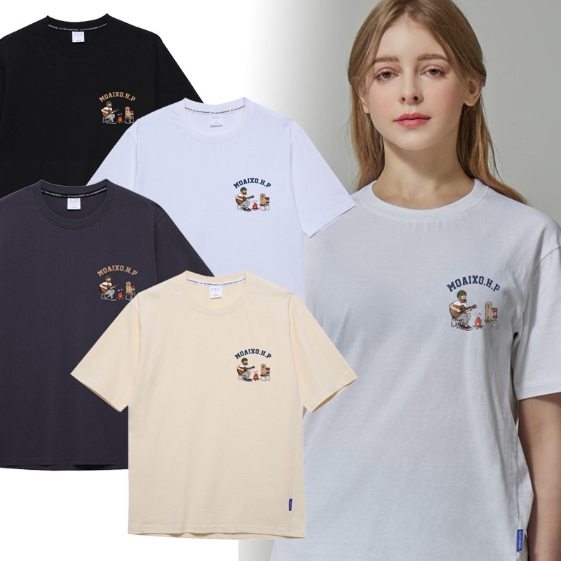 OHP X MOAI CANPING 4カラーSOFT COTTON T-SHIRTS 5000143722 半袖　夏服　韓国ブランド　韓国ファッション　韓国　レディース