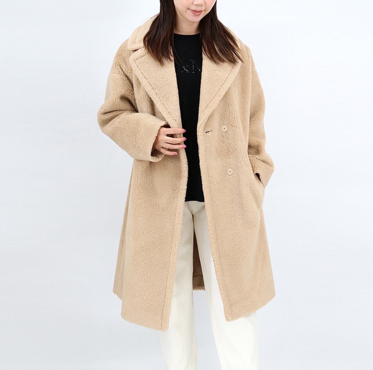 EMMY エミー ウールローブコート アウター ボアコート ガウンコート 裏地付き 55,080円