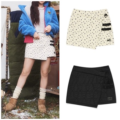 PATTERN QUILTING MINI WRAP SKIRT