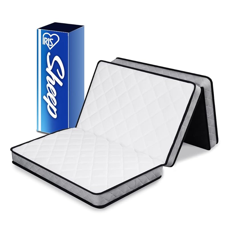 【即納】アイリスオーヤマ(IRIS OHYAMA) Sheep 眠りを変えるポケットコイルマットレス 三つ折りでコンパクト収納 質の高い睡眠を安心の品質で 高密度コイル450個 抗菌防臭 防ダニ 圧