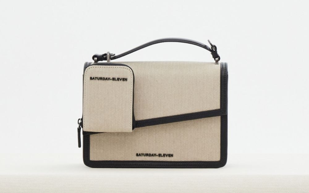 S11 ハンドバッグ　出勤　ビジネスバッグ _ D/BEIGE WHITE 大人のクロスバッグ With Card Wallet