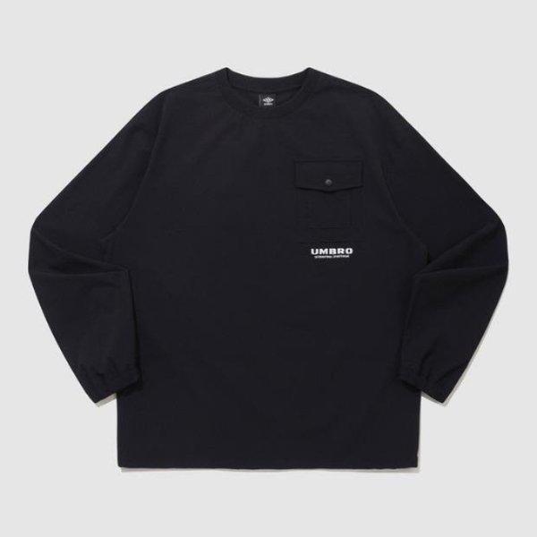 長袖Tシャツ NQK UQ121CWT26-BLK ユーティリティポケットピステ BLACK