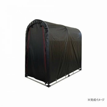 南榮工業 サイクルハウス 2台用（BK） ブラック