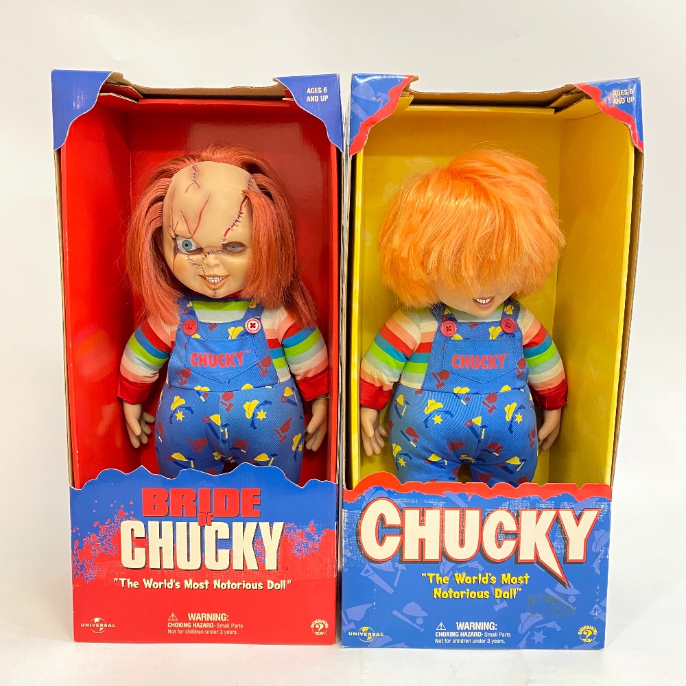 チャッキー BRIDE OF CHUCKY デッドストック SIDESHOW TOY 人形 フィギュア ドール ユニバーサル 箱付き 2体セット まとめて 40cm PVC フィギュア マルチカラー