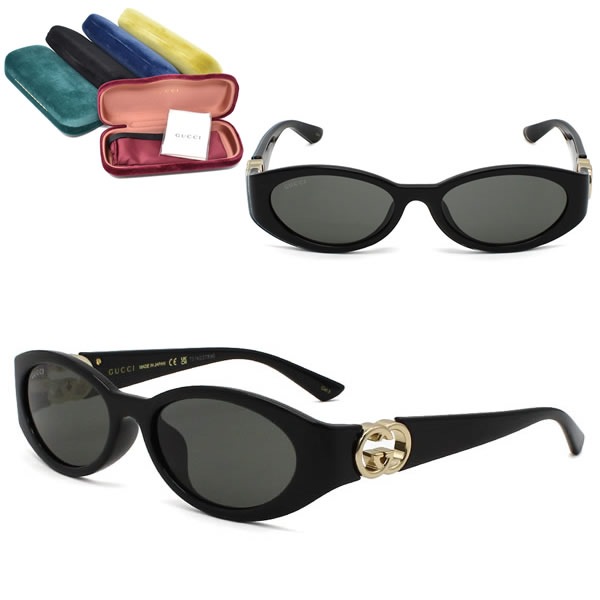 サングラス GG1662SA-001 サングラス EYEWEAR ブラック グレー アジアンフィット メンズ レディース ユニセックス