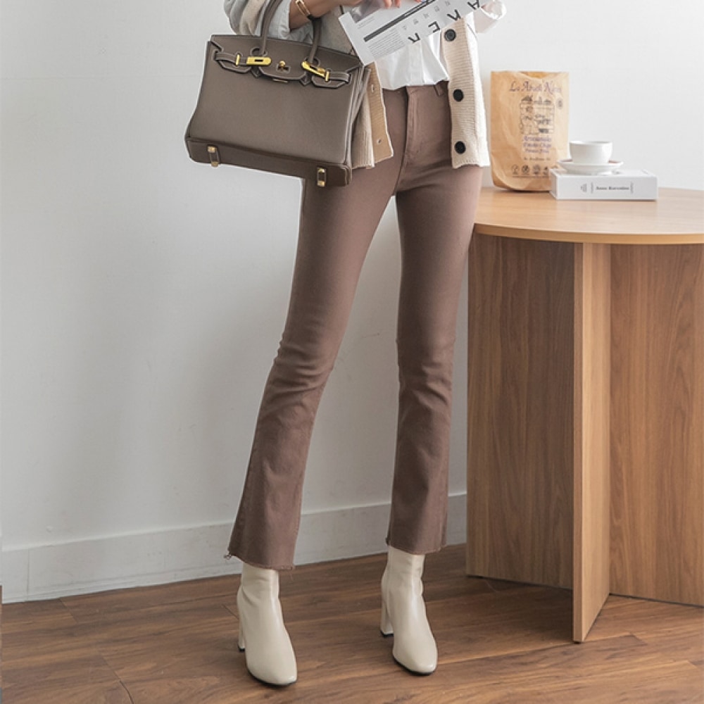 (ナーク21) (S~3XL) ブーツカットバンディングコットンパンツ DM11-P-30