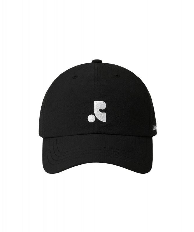GINGHAM CHECK PATTERN CAP - BLACK