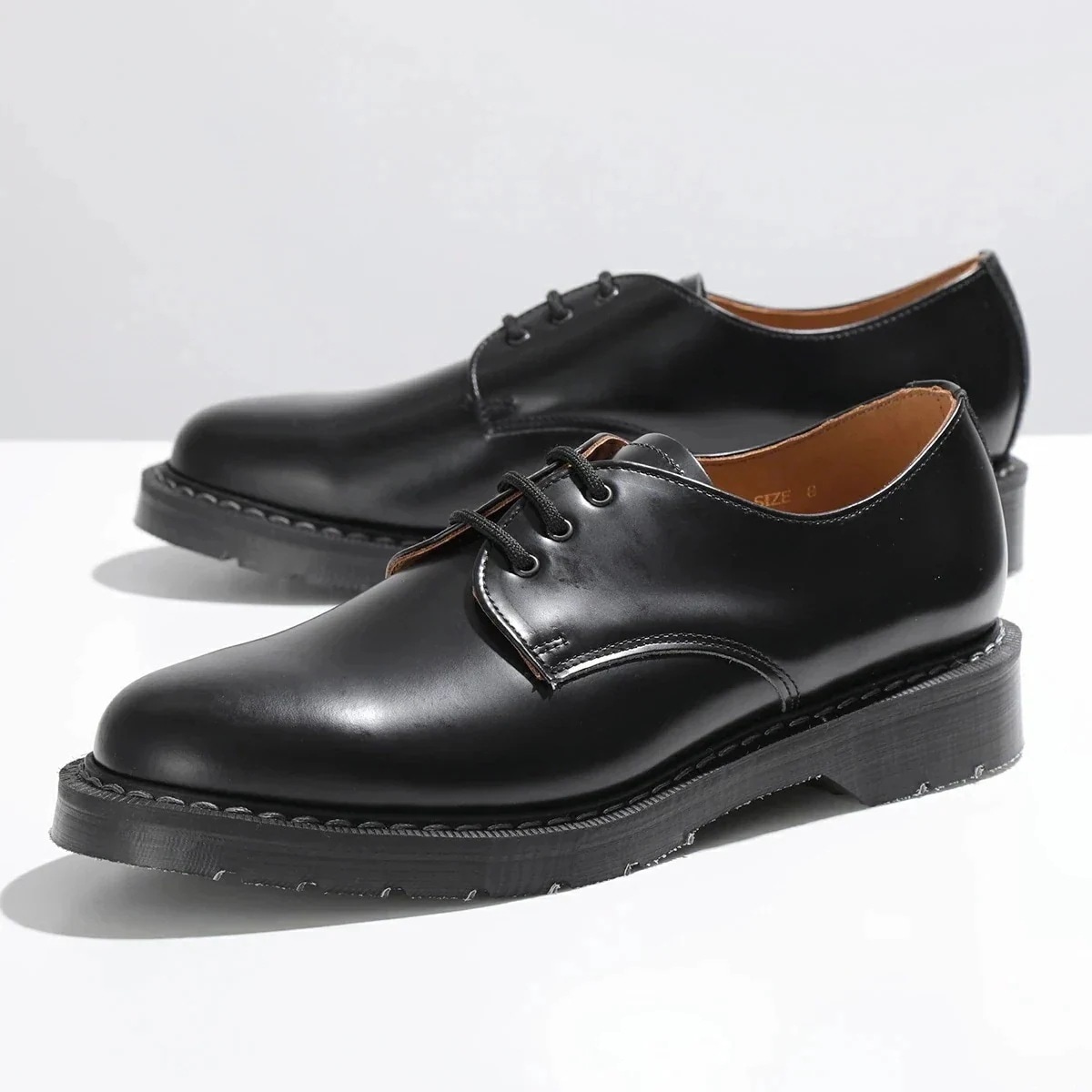 SOLOVAIR ソロヴェアー レザーシューズ 3 Eye Gibson Shoe S3-995-BK-G メンズ 3ホール ギブソンシュー プレーントゥ Fフ 26,373円