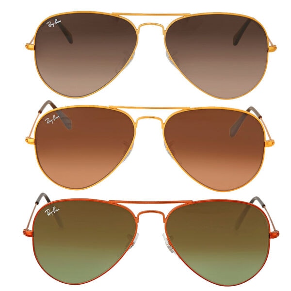 サングラス RaybanGradient Aviator Sunglasses RB3025 - Choose color & size