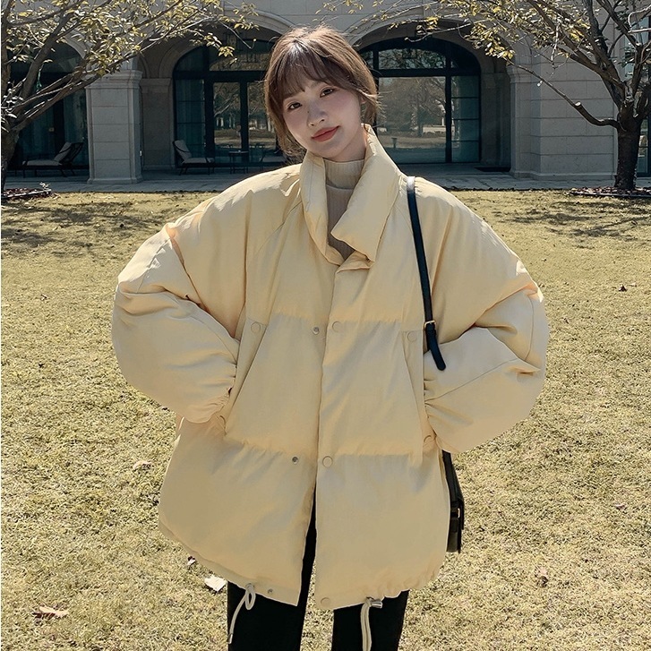 カジュアルダウンジャケット オーバーサイズアウター ワイドサイズダウンジャケット 冬アウター トップス アウター ジャケット シャンパー 上着 ダウンジャケット もこもこアウター ショート丈 袖あり 8,424円