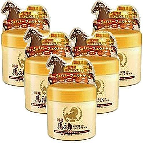 馬油サラブレット パーフェクトゲル230g 化粧水・美容液・乳液・パック・クリームの５役×５個