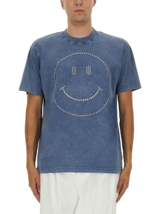 MOSCHINO Men T-Shirts 07035244 1290 BLUE