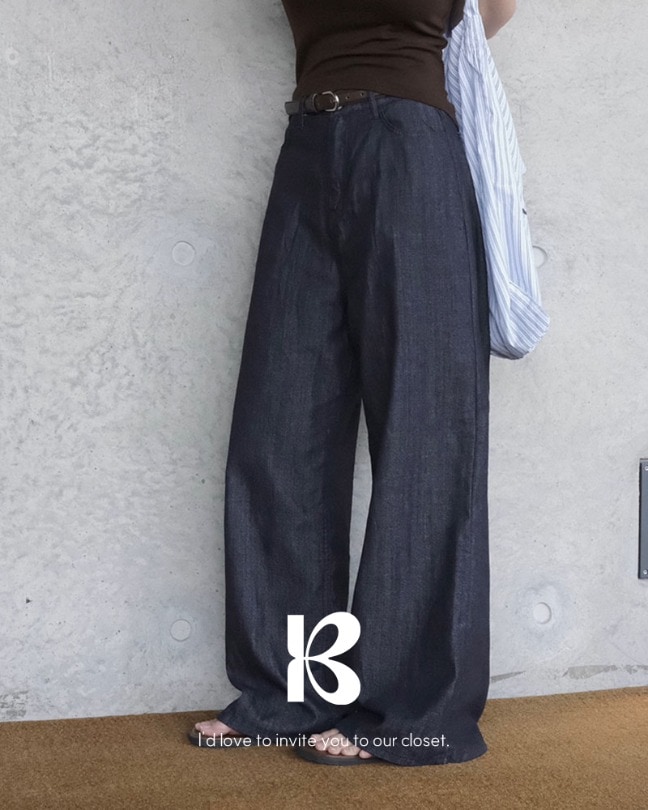 [MADE] サマーノンフェードワイドパンツ(夏デニム) pt1411