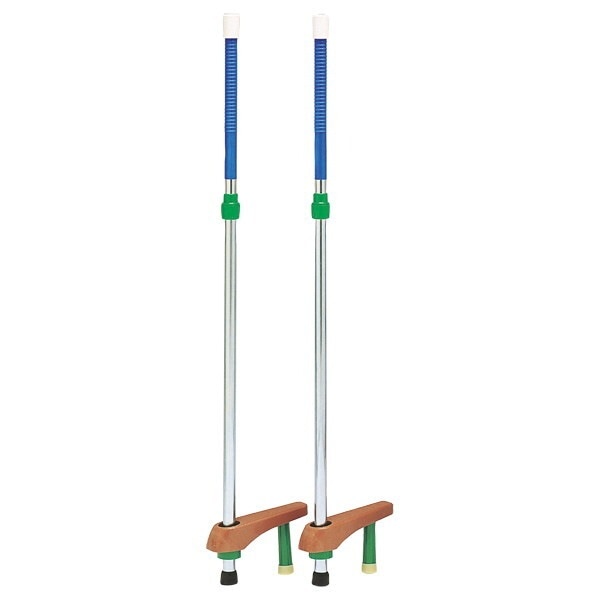 学校体育器具 カラー竹馬スライド式150 ブルー T2120B メーカー直送