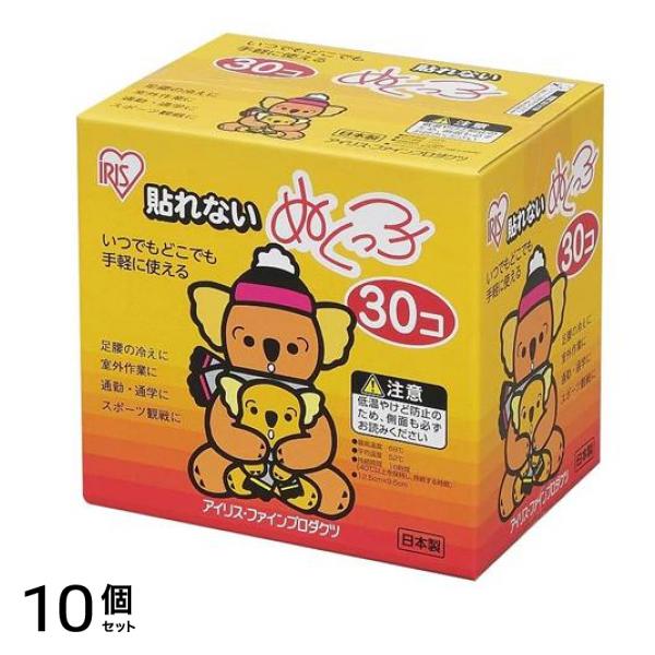 貼れないぬくっ子 レギュラーサイズ 貼らないカイロ 30個入 10個セット