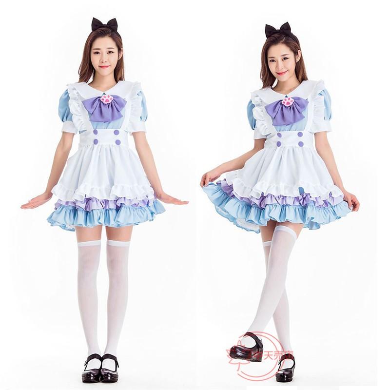 【激安開催！】コスチューム ハロウィン コスプレグッズ 大人用 可愛い メイド ウエートレス 演出衣装 ワンピース 女子 キャラクター服 イベント変装