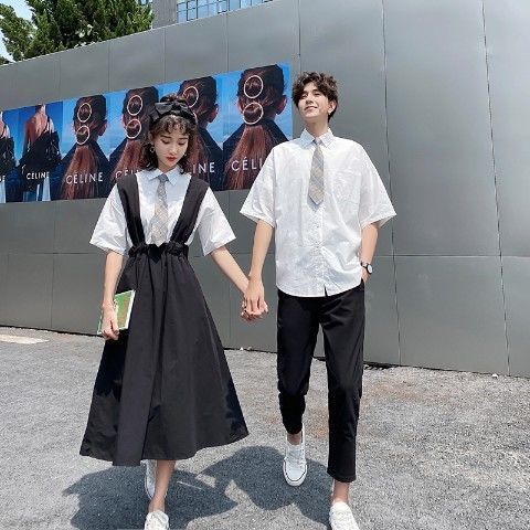 クラス制服 秋服 大学生 大学 英国式 韓版 高校卒業写真 男性 シャツ 女性 ロングスカート ストラップスカート 母の日