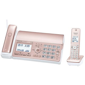 パナソニック デジタルコードレスFAX 子機1台付き 迷惑電話相談機能搭載 受話器コードレス ピンクゴールド KX-PD550DL-N