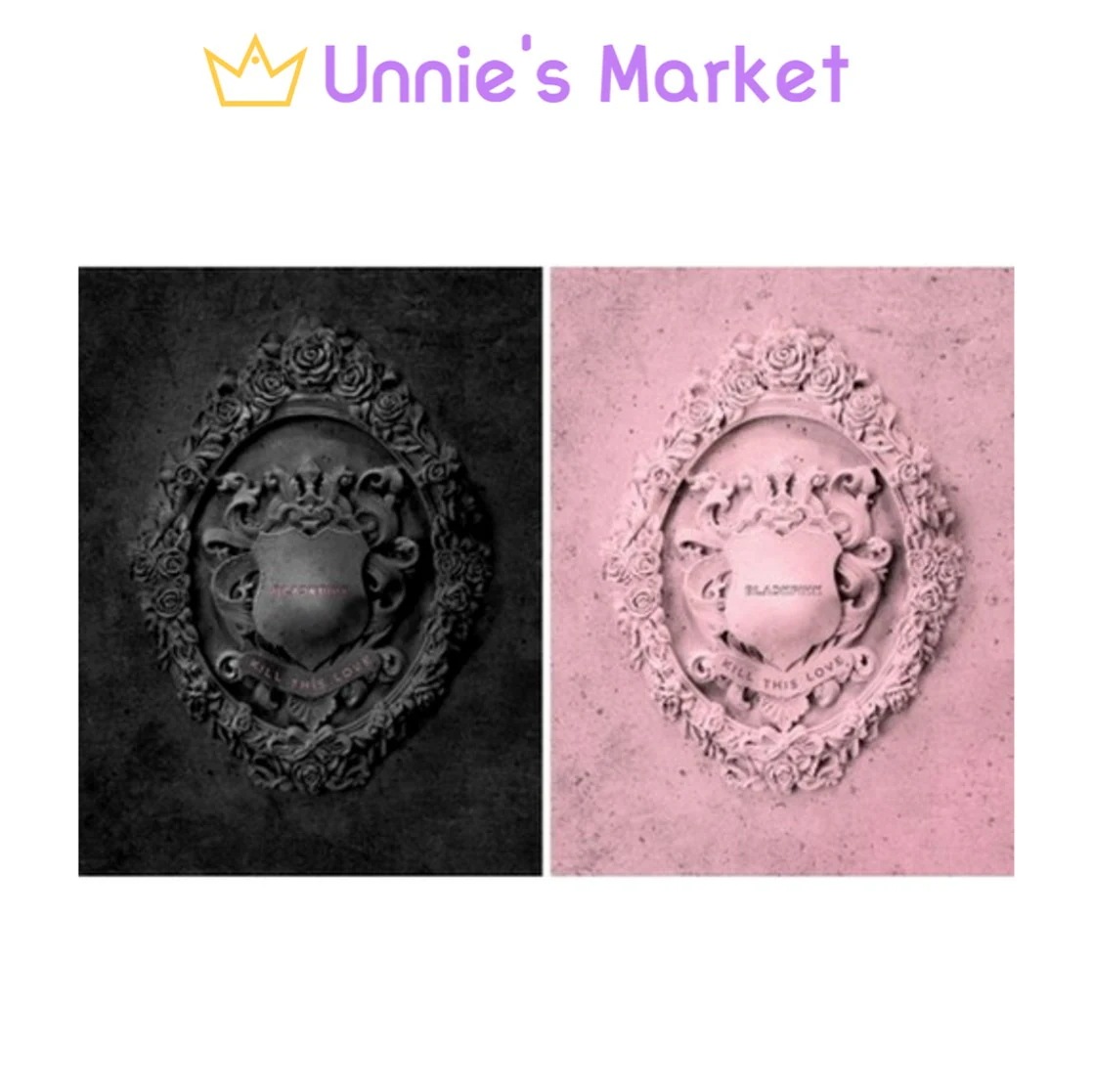 [SET] BLACKPINK Album Kill This Love(Black / Pink ver) + Free Photocard 1EA(fan-made)
