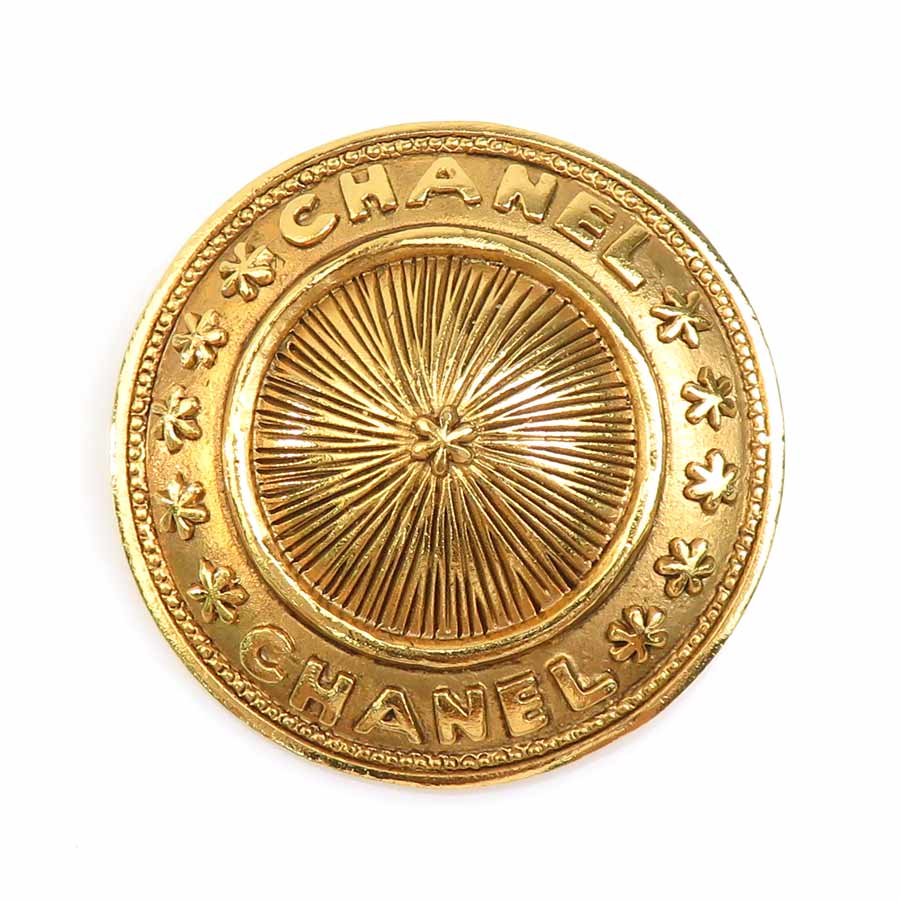 シャネル CHANEL ブローチ メタル ゴールド レディース e60786i