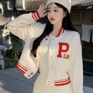 アウター ブルゾン シャンパー 上着 長袖 バイカラー かわいい 大人可愛い カジュアル おしゃれ