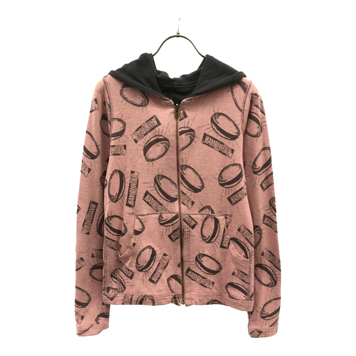 ANDY WARHOL BY HYSTERIC GLAMOUR アンディウォーホル バイ ヒステリックグラマー 日本製 長袖 リバーシブル スウェットパーカー ジップパーカー FREE レディース 古