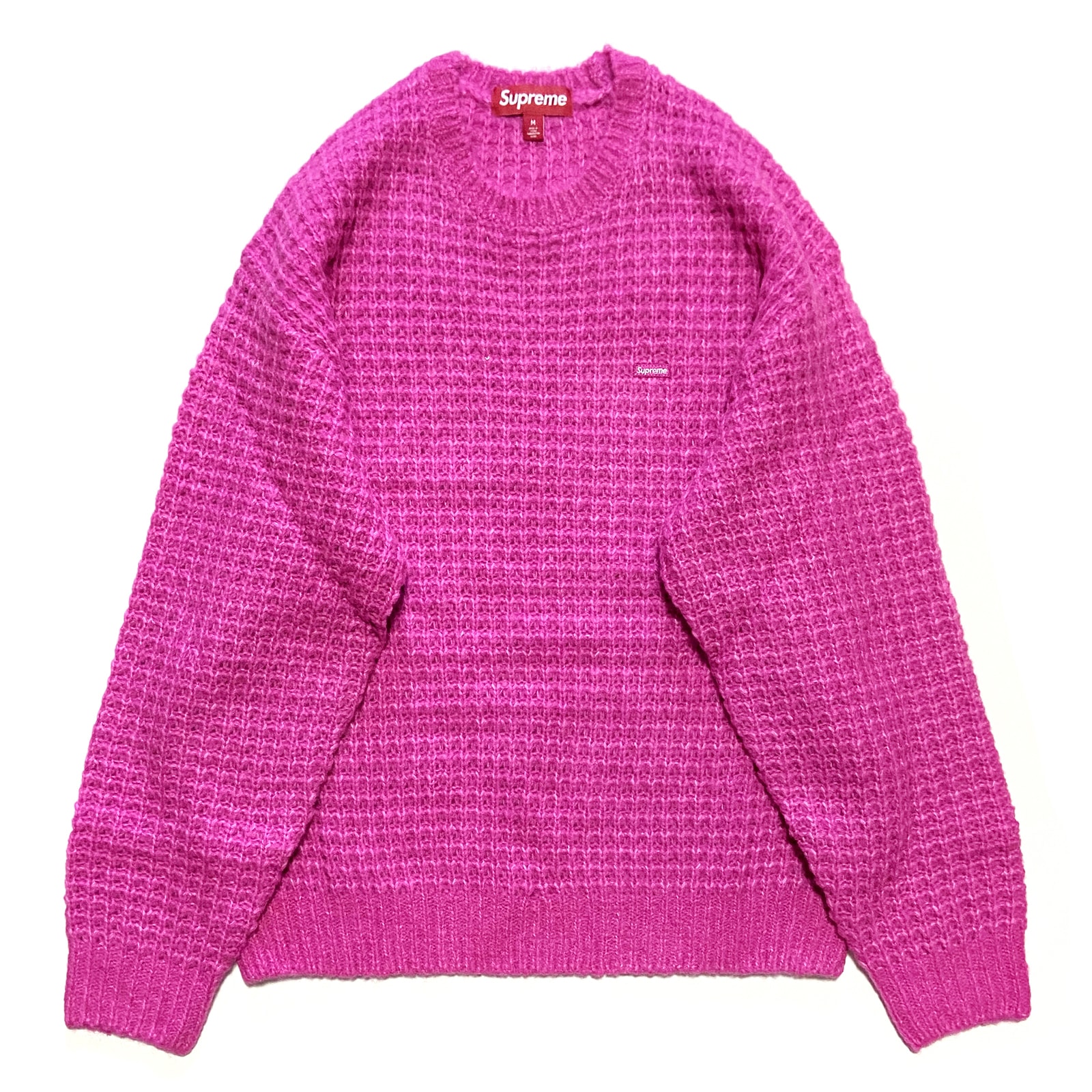 スモールボックスロゴワッフルセーター ピンク FW25SK21