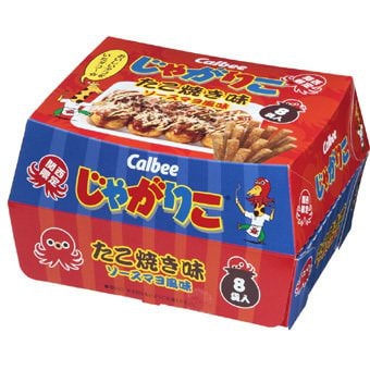 他サイト： 関西限定 【関西限定】 カルビー (Calbee) じゃがりこ たこ焼き味 ソースマヨ風味 1箱 8袋入りの商品画像