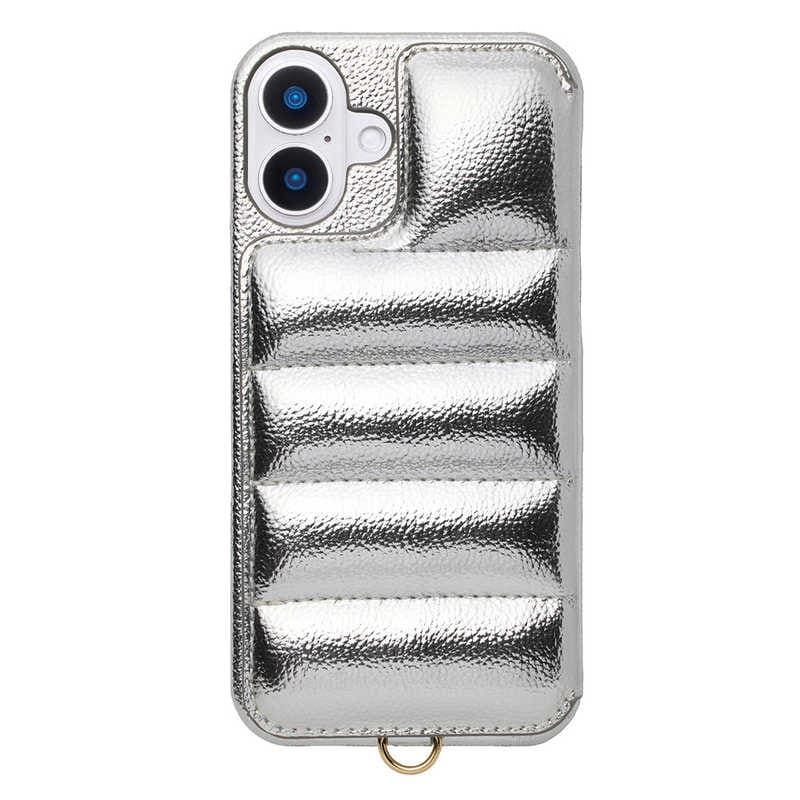 CCCフロンティア　Puffy Case for iPhone 16 Plus シルバー　UNI-CSIP24L-2PCSV