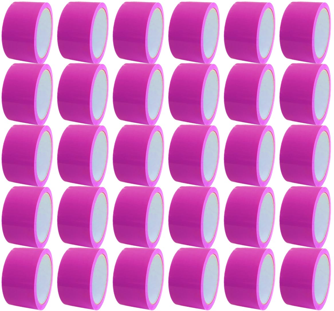 (まとめ)APMジャパン 床養生 貼ってはがせるプロ養生テープ ピンク 50mm×25m 30個セット [養生・マスキングテープ]