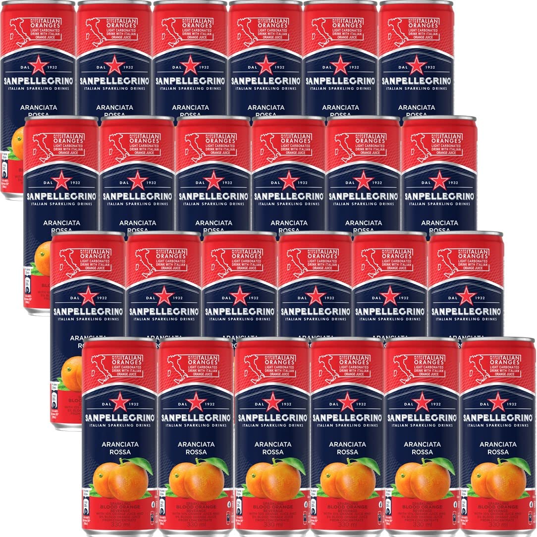 SANPELLEGRINO(サンペレグリノ) イタリアン スパークリングドリンク アランチャータ・ロッサ (ブラッドオレンジ) 330ml ×24本 炭酸 (果汁15% 微炭酸)