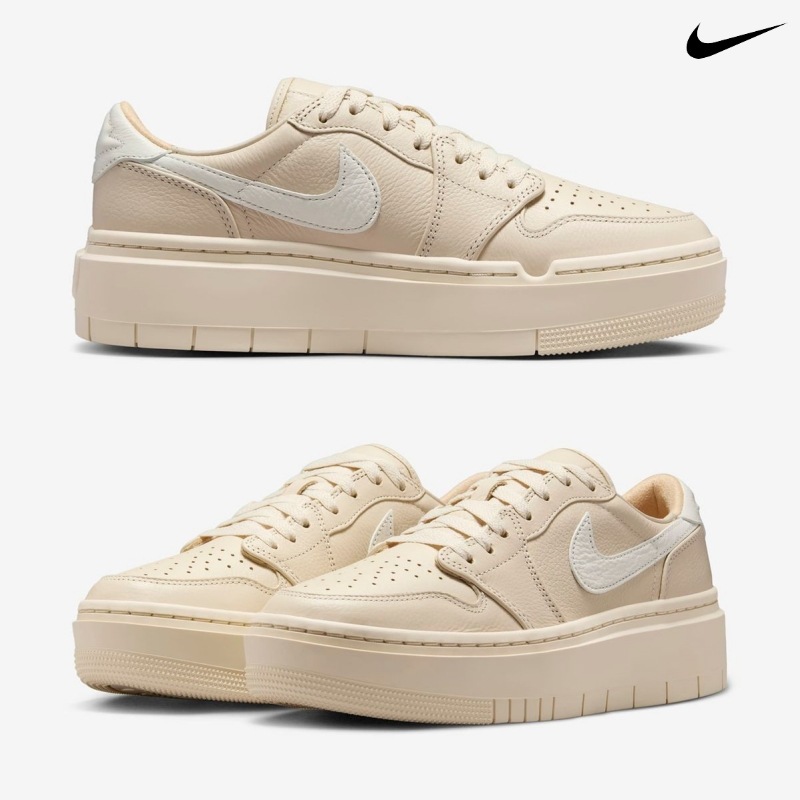 [NIKE] ナイキ スニーカー エア ジョーダン 1 エレベート LOW ウィメンズシューズ / LEGEND LIGHT BROWN