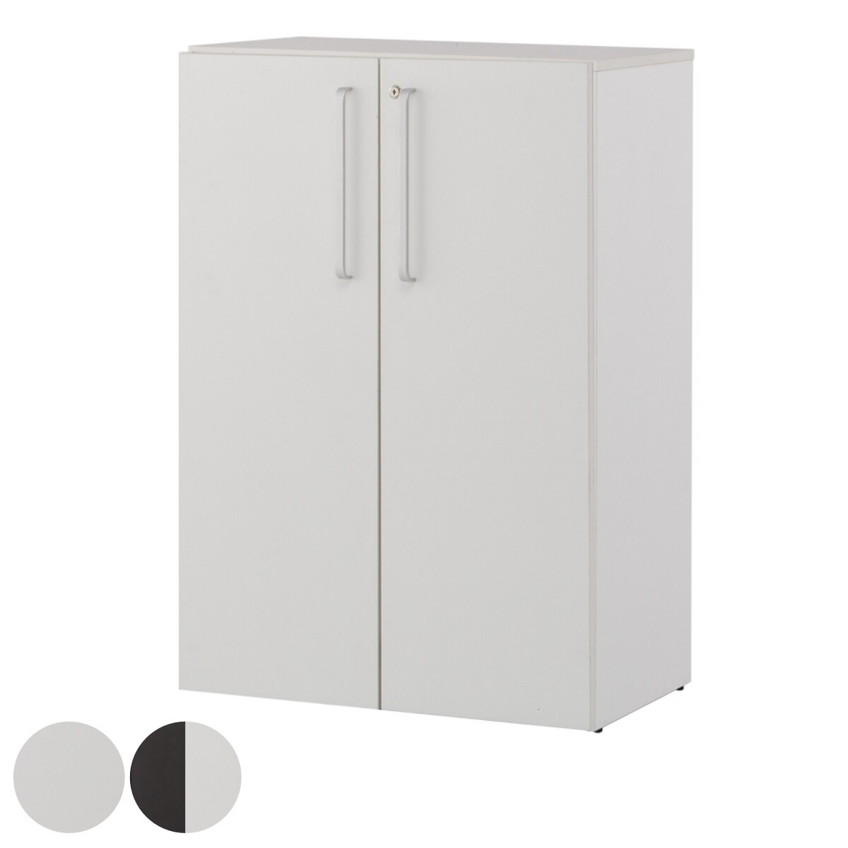 シェルフ 3段 ファイルラック ロータイプ 扉付 プリーマ2 約幅80cm 書棚 ラック 棚 書庫 収納家具 ファイル棚 カルテラック 鍵 カギ付き 扉付き A4対応 扉 シンプル 法人限定