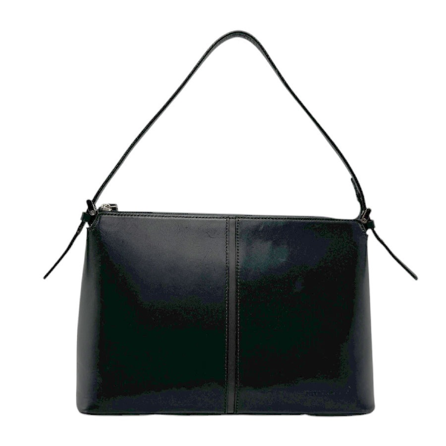 バーバリー BURBERRY ショルダーバッグ レザー ブラック シルバー レディース z3133