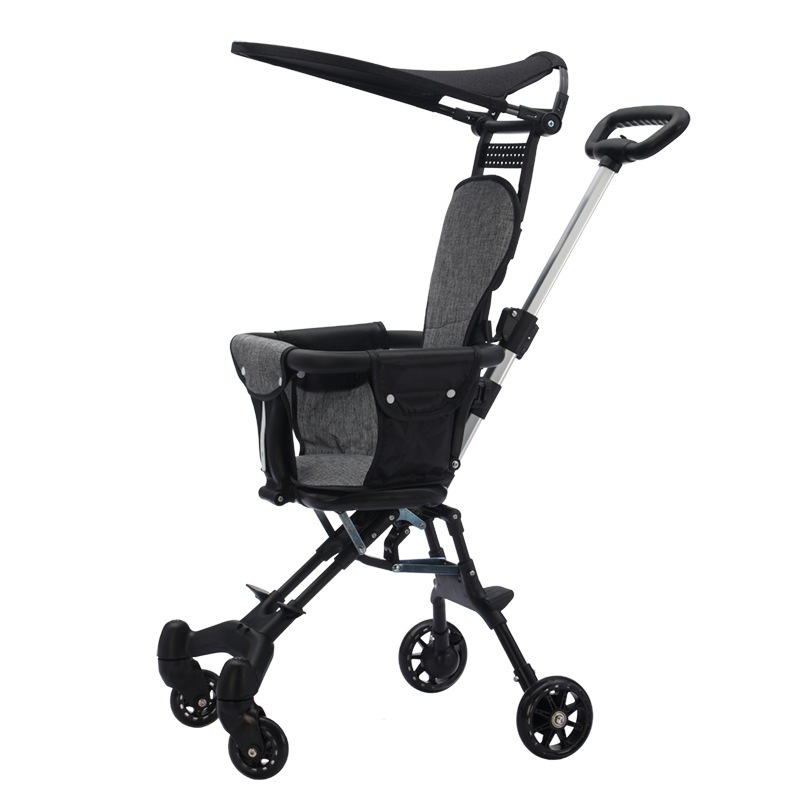 ベビーウォーキングアーティファクトベビートロリーワンクリック折りたたみ折りたたみ軽量トロリー双方向のベイビートロリーベイビートロリー