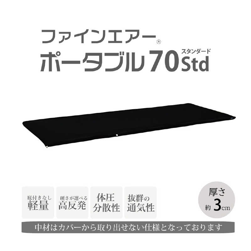 オーシン　ファインエアーポータブル70 Std ブラック 8,960円