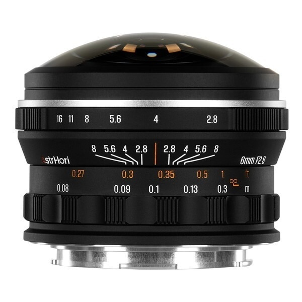 AstrHori 6mm F2.8 fisheye (L) ブラック 交換レンズ (ライカLマウント)