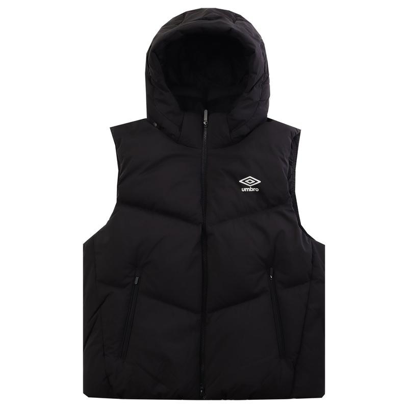 共用アクティブフライトフードダウンベストライト UQ421SDVO1 BLK