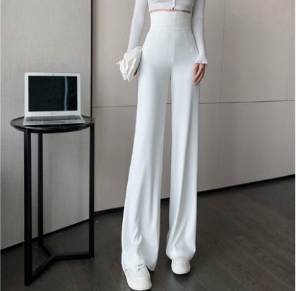 ハイウエストワイドパンツ パンツ ロング丈 ワイド 綿 爽やか 大人スタイル フォーマル かわいい 大人可愛い きれいめ シンプル 大人 上品 おしゃれ かっこいい レトロ アジアン 大人可愛い