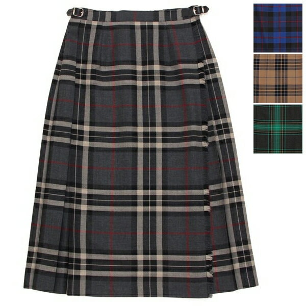 スカート レギュラーイージーキルト 73cm マルチカラー レディース 5073 REGULAR EASY KILT チェック柄 ワンカラー
