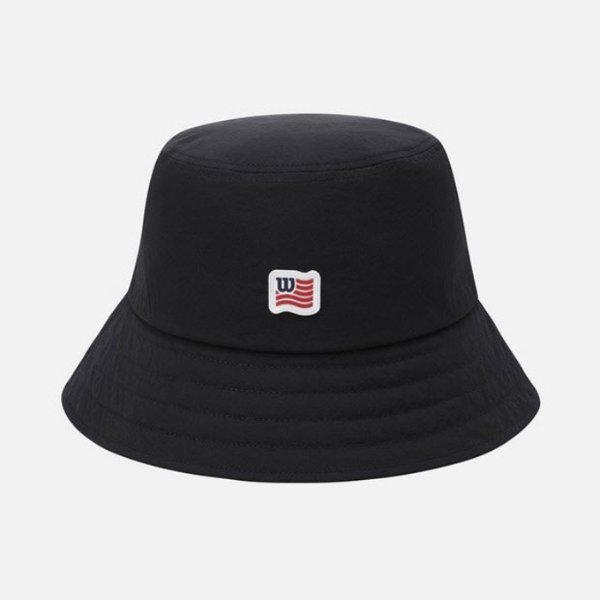 帽子 JQS W243006GHH91-BLK ユニ ウーブン バケットハット