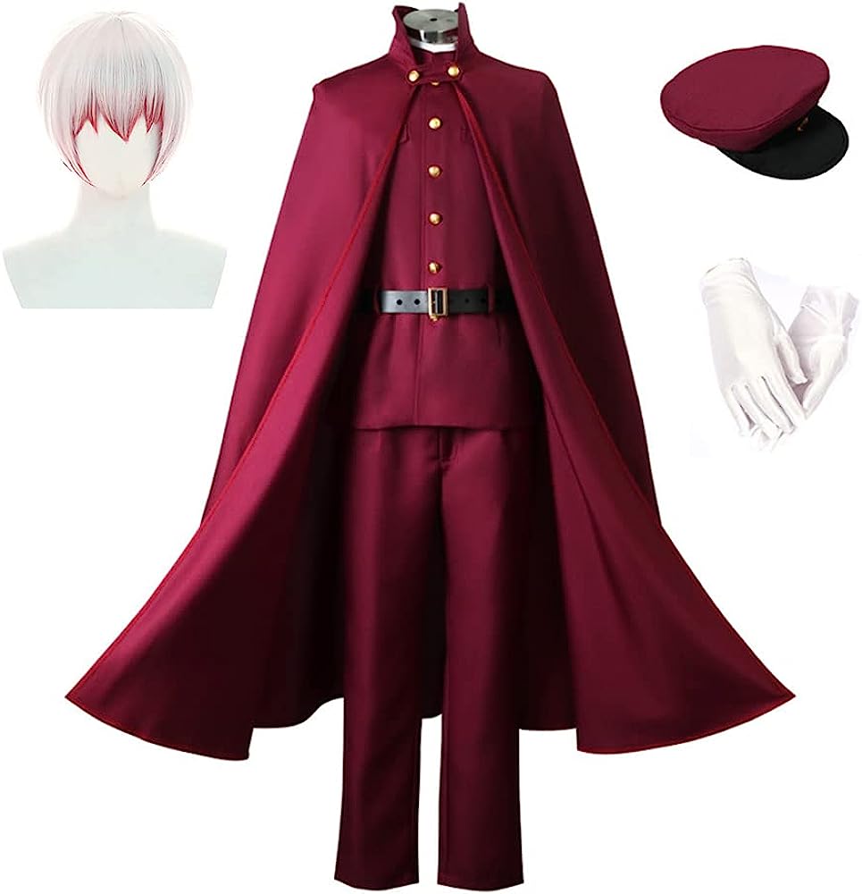 コスプレ衣装 条野採菊 コスプレ衣装 帽子付き 文豪ストレイドッグス じょうのさいぎく 末広鐵腸 猟犬 制服 ウィッグ付き イベント パーティー 変装 演出服 クリスマス パーティー