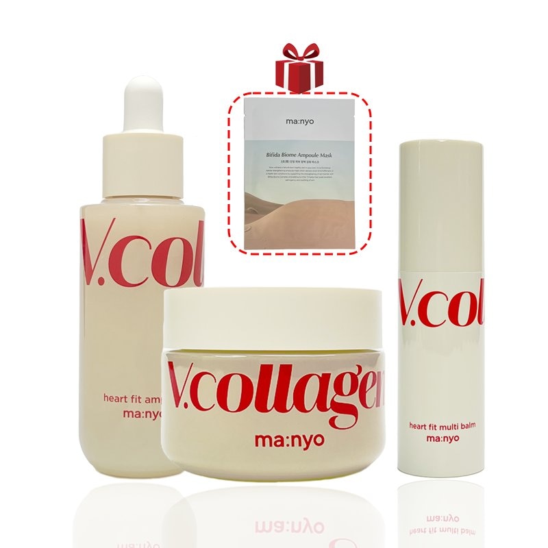 Vコラーゲン ハートフィットライン_アンプル&クリーム&マルチバーム SET [選択可能]