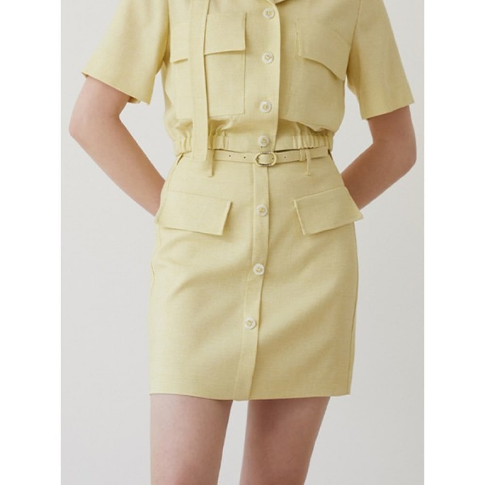 [エゴイスト] ベルト付きポケットミニスカート EN2WS463