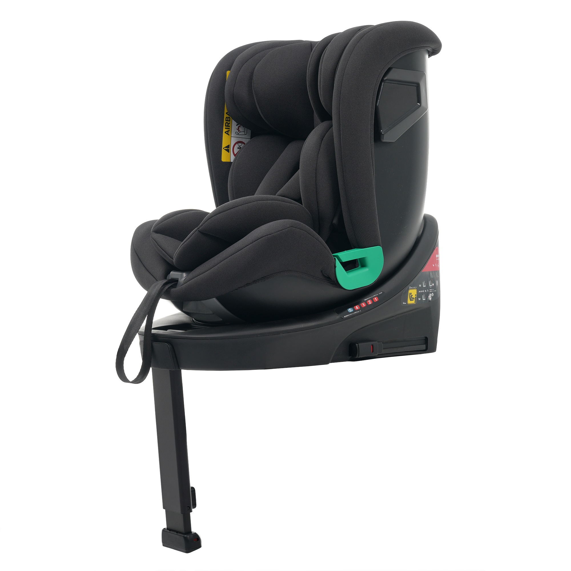 【サーポットレッグ】チャイルドシート 新生児 ISOFIX 0歳～12歳 360度回転式 40～150cm 後ろ向き最大150 ジュニアシート 調節可能 洗える キャノピー付き ベビーシート 出産G