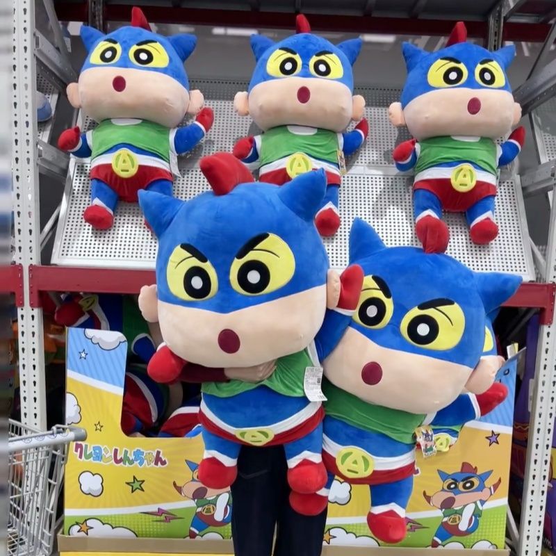 特大クレヨンしんちゃんダイナミックスーパーマン人形大型ぬいぐるみ1メートル人形巨大人形ギフト