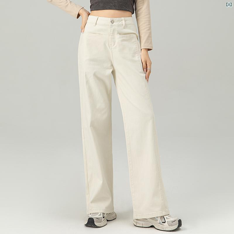 レディース　ファッション　オシャレ　シンプル ハイウエスト フレアジーンズ 春秋 スリム 耐久性 小柄 フロア レングス パンツ