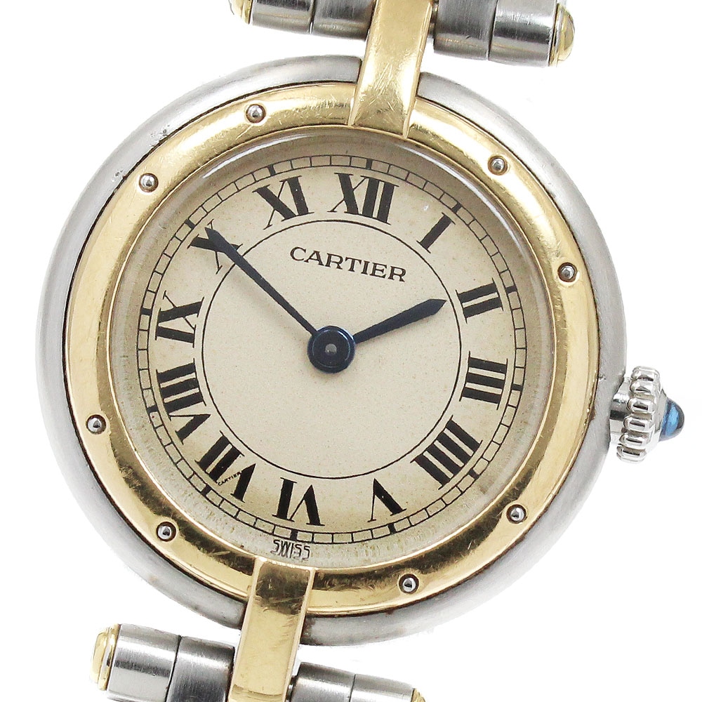 カルティエ CARTIER 84084241 パンテールSM ラウンド 1ロウ クォーツ レディース _935202【中古】